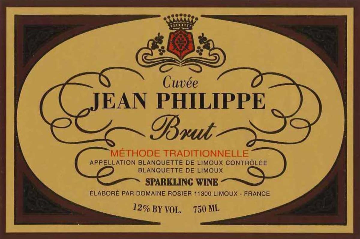 Domaine Rosier Blanquette de Limoux Cuvee Jean Philippe Brut 2015 Front Label