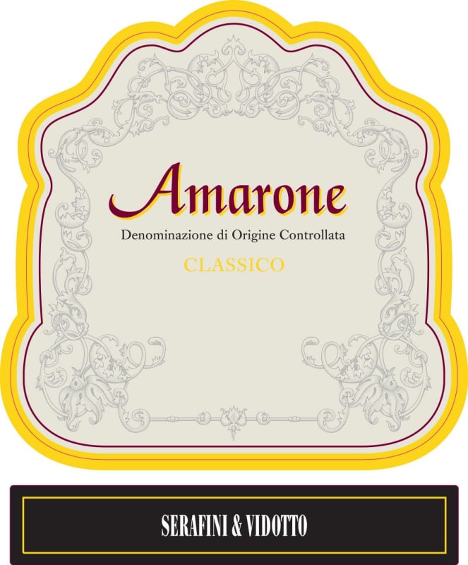Serafini & Vidotto Azienda Agricola s.s. Amarone della Valpolicella Classico 2012 Front Label