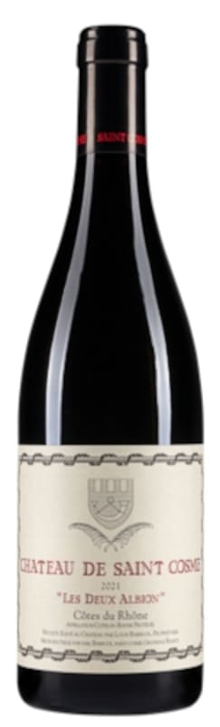 Chateau de Saint Cosme Cotes du Rhone Les Deux Albion 2021 Front Bottle Shot