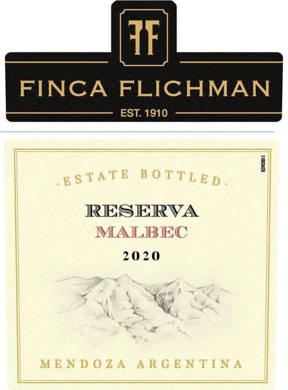Finca Flichman Reserva Malbec 2020 Front Label