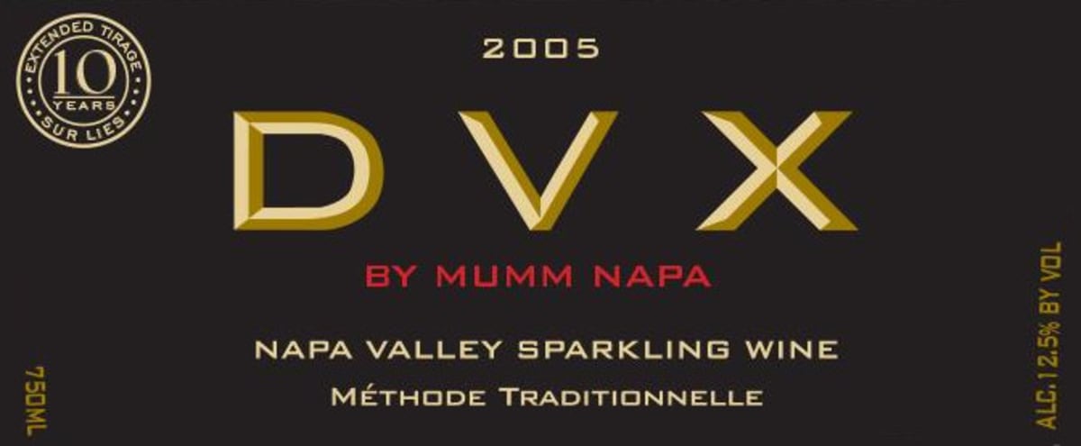 Mumm DVX Brut 2005 Front Label