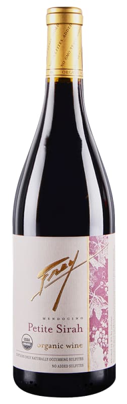 Frey Organic Petite Sirah 2018 Front Bottle Shot