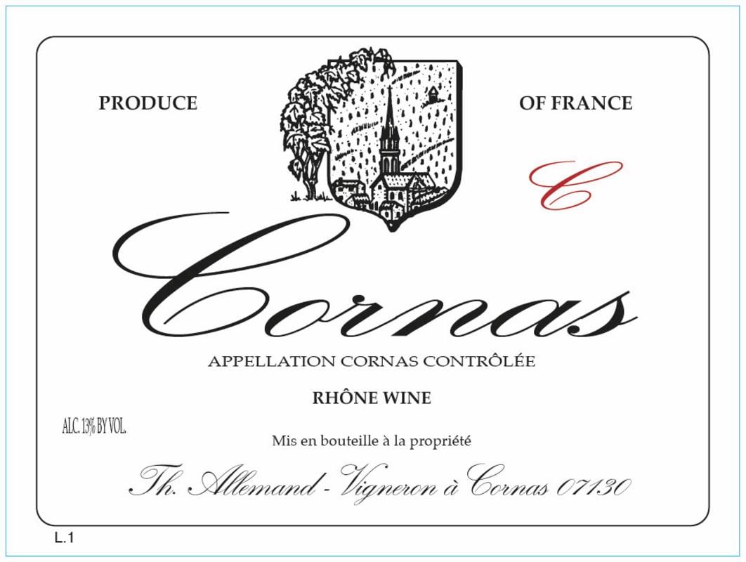 Thierry Allemand Cornas C Rouge (1.5 Liter Magnum) 2021 Front Label