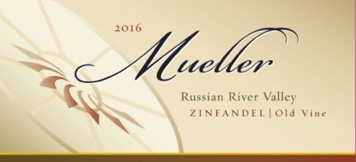 Mueller Old Vine Zinfandel 2016 Front Label