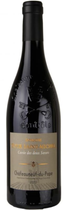 Tour Saint-Michel Chateauneuf-du-Pape Cuvee des Deux Soeurs 2022 Front Bottle Shot
