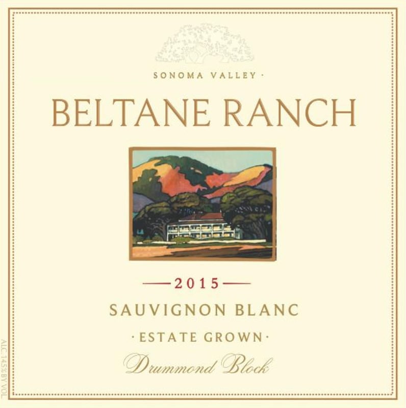 Beltane Ranch Drummond Block Sauvignon Blanc 2015 Front Label