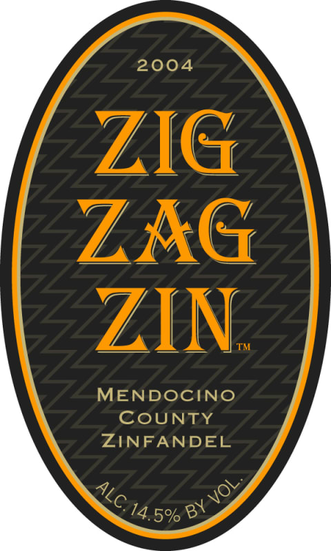 Zig Zag Zin Zinfandel 2004 Front Label