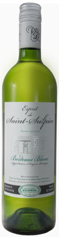 Chateau Saint Sulpice Esprit de Saint-Sulpice Blanc 2015 Front Bottle Shot