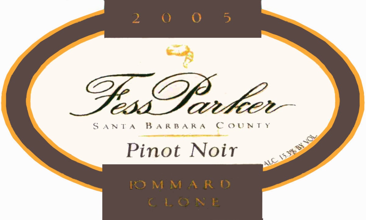 Fess Parker Pommard Clone Pinot Noir 2005 Front Label