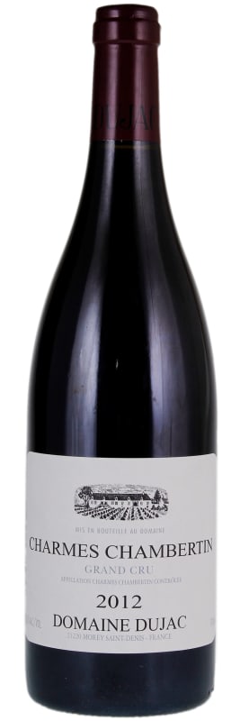 Domaine Dujac Charmes Chambertin Grand Cru 2012 Front Bottle Shot