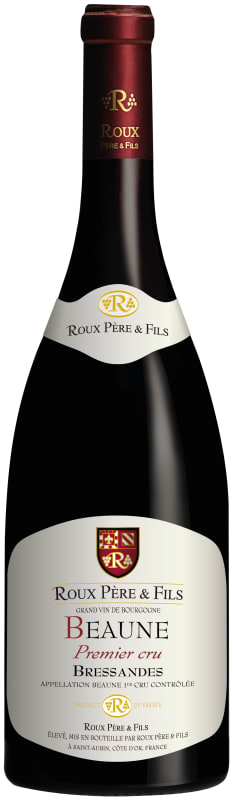 Domaine Roux Pere & Fils Beaune Bressandes Premier Cru 2020 Front Bottle Shot