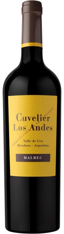 Cuvelier Los Andes Malbec 2019 Front Bottle Shot