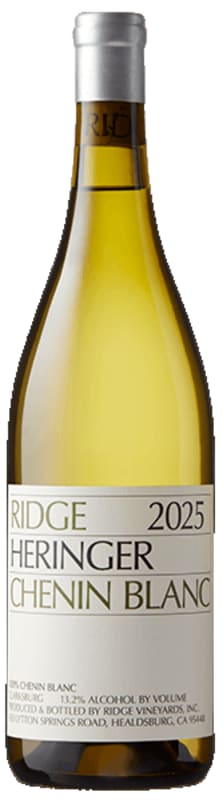 Ridge Heringer Chenin Blanc 2025 Front Bottle Shot