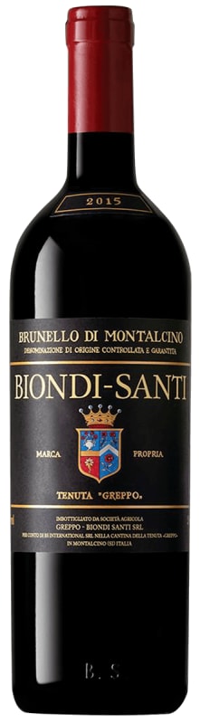 Biondi-Santi Tenuta Greppo Brunello di Montalcino 2015 Front Bottle Shot