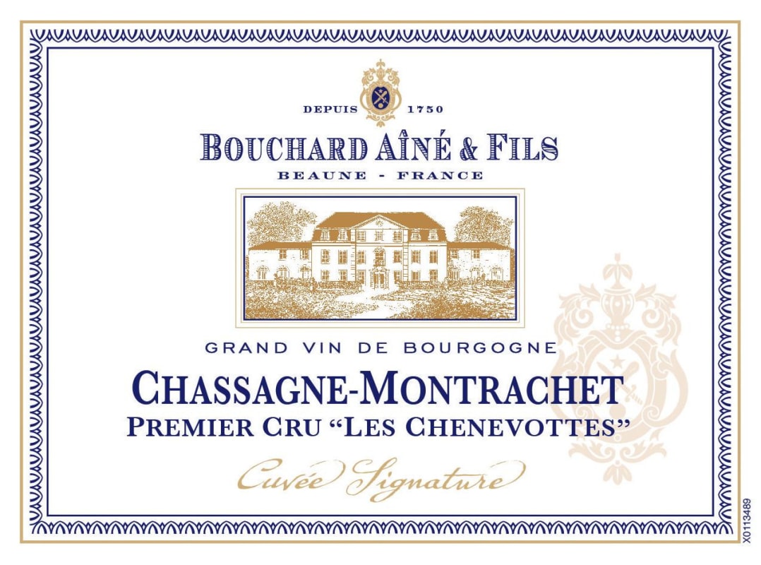 Bouchard Aine & Fils Chassagne-Montrachet Les Chenevottes Premier Cru 2012 Front Label