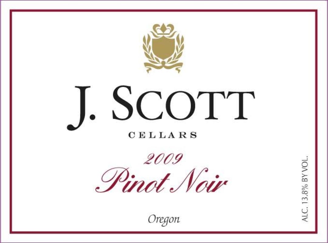 J. Scott Pinot Noir 2009 Front Label