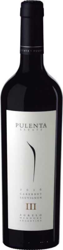 Pulenta Estate Cabernet Sauvignon 2016 Front Bottle Shot