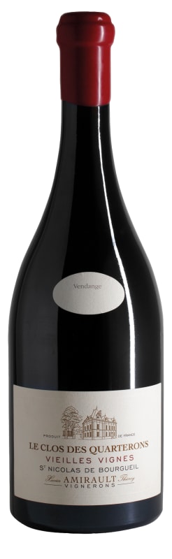 Domaine Xavier et Agnes Amirault Saint Nicolas de Bourgueil Le Clos des Quarterons Vieilles Vignes 2017 Front Bottle Shot