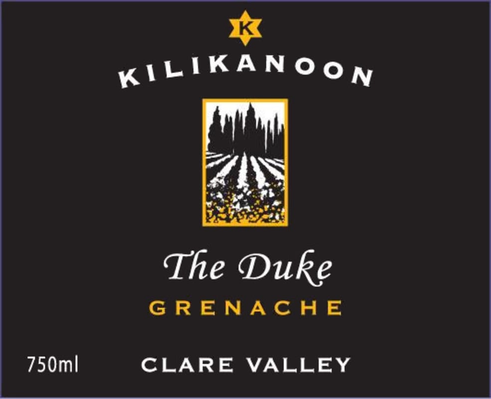 Kilikanoon The Duke Reserve Grenache 2012 Front Label