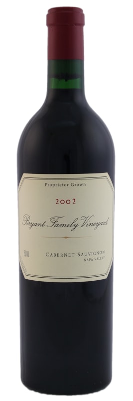 Bryant Family Cabernet Sauvignon 2002 Front Bottle Shot
