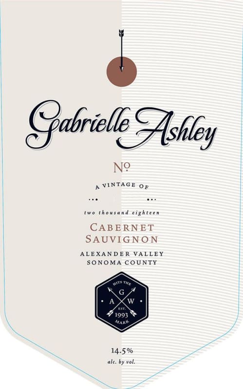 Gabrielle Ashley Cabernet Sauvignon 2020 Front Label