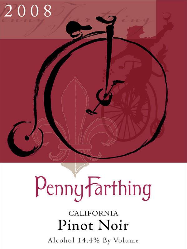 * Penny Farthing Pinot Noir 2008 Front Label