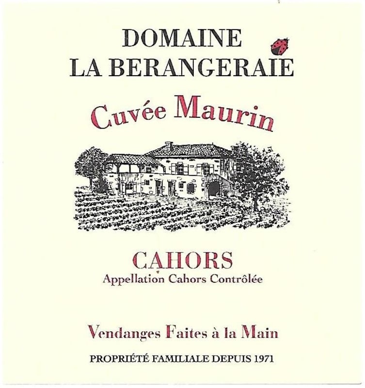 Domaine de La Berangeraie Cuvee Maurin Cahors 2019 Front Label