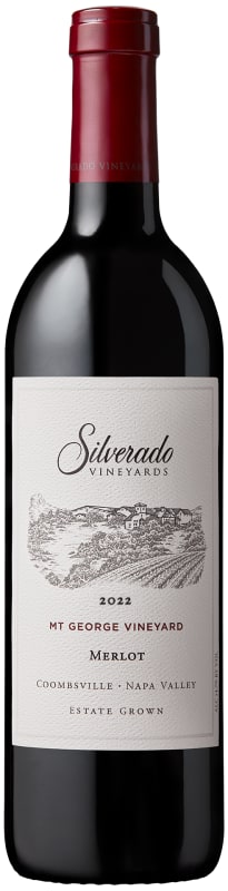Silverado Mt. George Merlot 2022 Front Bottle Shot