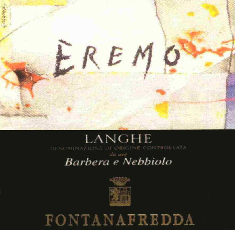 Fontanafredda Langhe Eremo Rosso 2004 Front Label