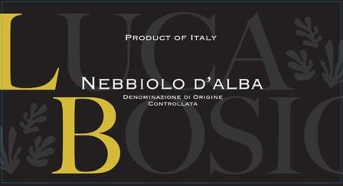 Luca Bosio Nebbiolo d'Alba 2015 Front Label