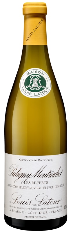 Louis Latour Puligny-Montrachet Les Referts Premier Cru 2022 Front Bottle Shot