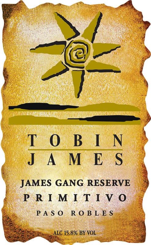 Tobin James James Gang Reserve Primitivo 2010 Front Label