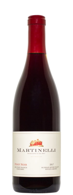 Martinelli Zio Tony Ranch Pinot Noir 2017 Front Bottle Shot