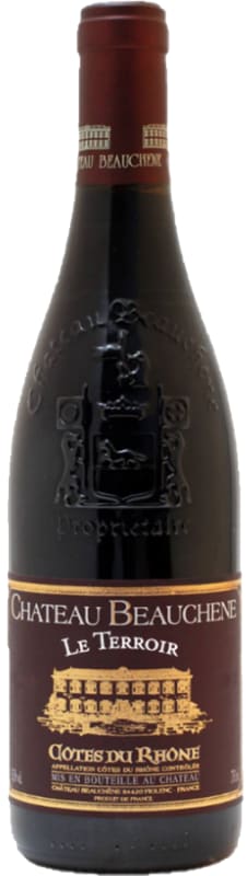 Chateau Beauchene Cotes du Rhone Le Terroir 2020 Front Bottle Shot