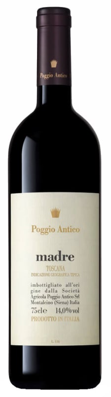 Poggio Antico Madre Toscana 2015 Front Bottle Shot