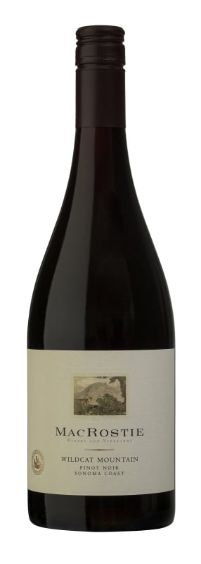 MacRostie Wildcat Mountain Vineyard Pinot Noir 2018 Front Bottle Shot
