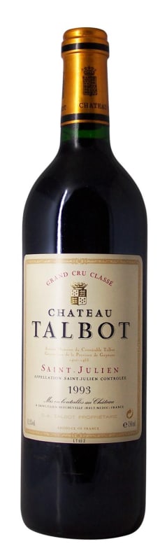 Chateau Talbot 1993 Front Bottle Shot