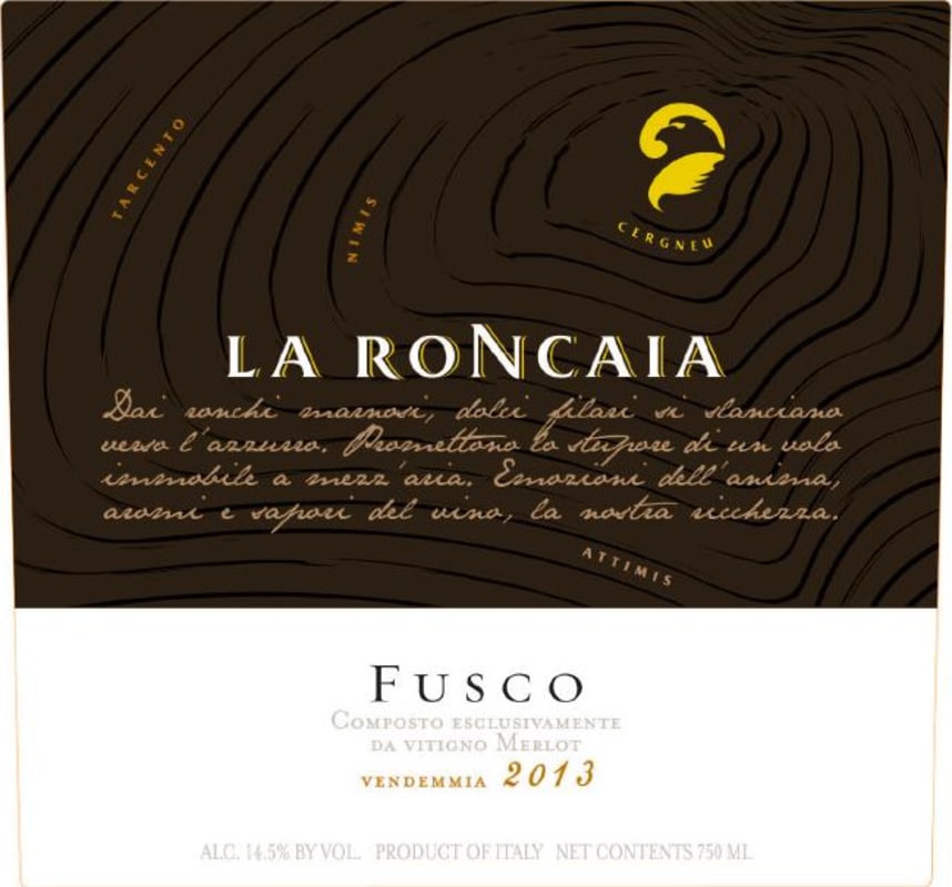 Fantinel Il Fusco Rosso 2013 Front Label
