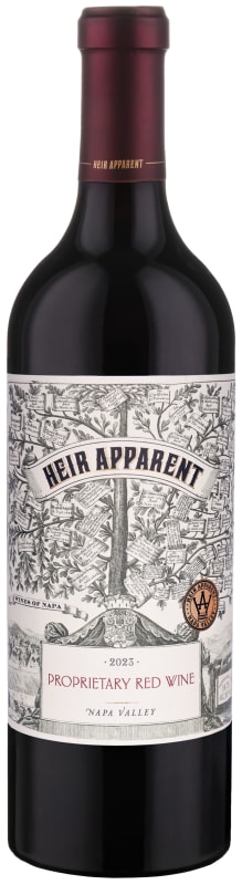 Heir Apparent Napa Valley Proprietary Red Wine 2023 Front Bottle Shot