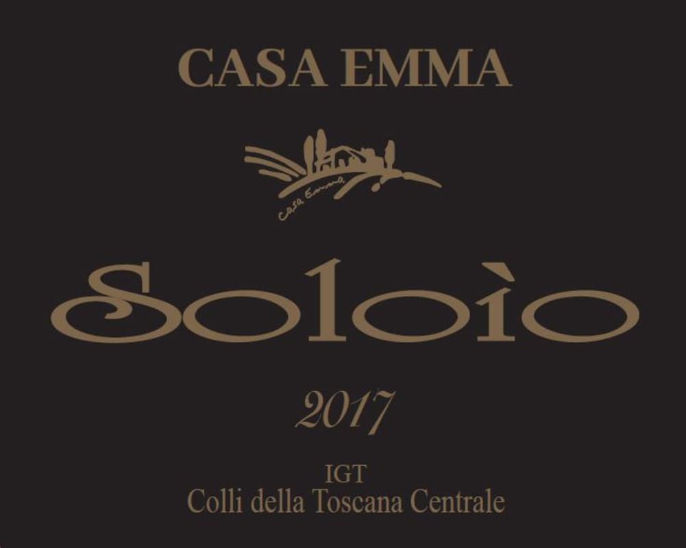 Casa Emma Soloio Toscana IGT 2017 Front Label