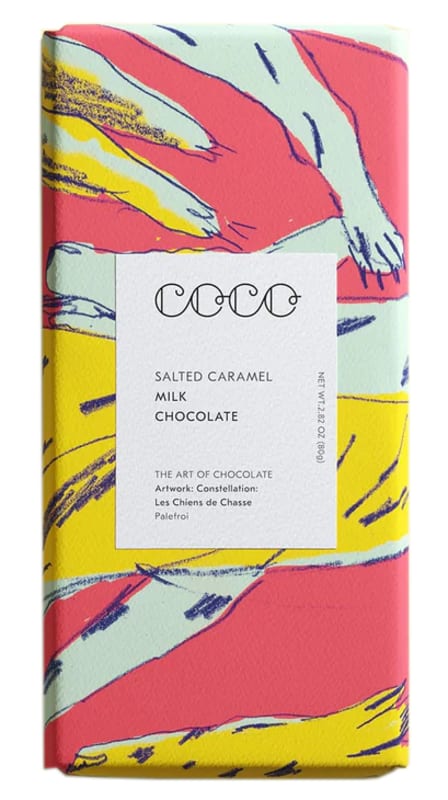 Coco Chocolates Salted Caramel Chocolate Bar Gift Product Image