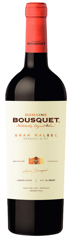 Domaine Bousquet Organic Gran Malbec 2023 Front Bottle Shot