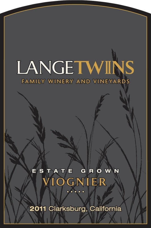 LangeTwins Viognier 2011 Front Label