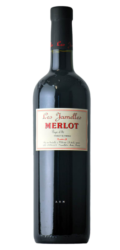 Les Jamelles Merlot 2022 Front Bottle Shot