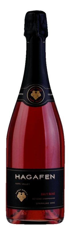 Hagafen Brut Rose (OU Kosher) 2017 Front Bottle Shot