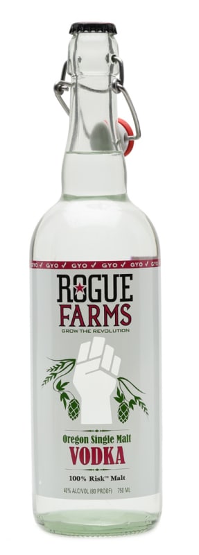 Rogue Single Malt Vodka Front Bottle Shot