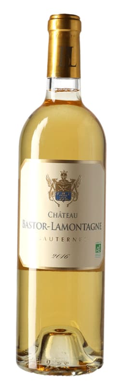 Chateau Bastor-Lamontagne Sauternes 2016 Front Bottle Shot