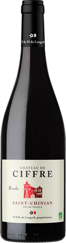 Lorgeril Chateau de Ciffre Saint-Chinian 2020 Front Bottle Shot