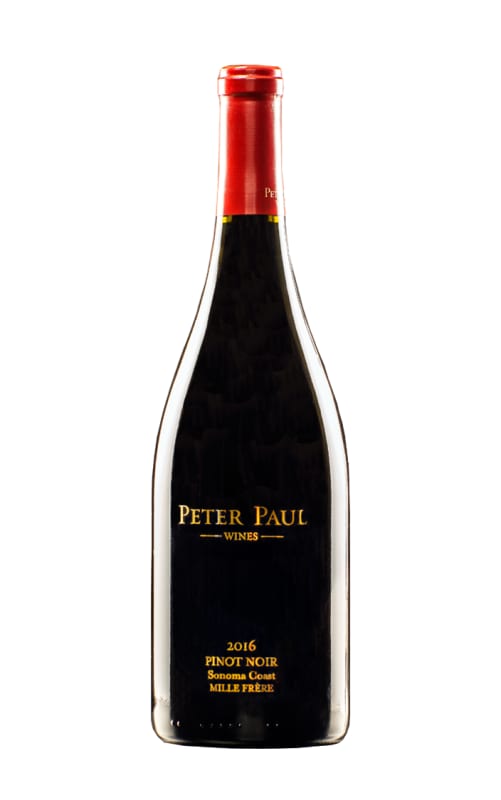 Peter Paul Mille Freres Pinot Noir 2016 Front Bottle Shot