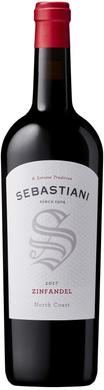 Sebastiani North Coast Zinfandel 2017 Front Bottle Shot